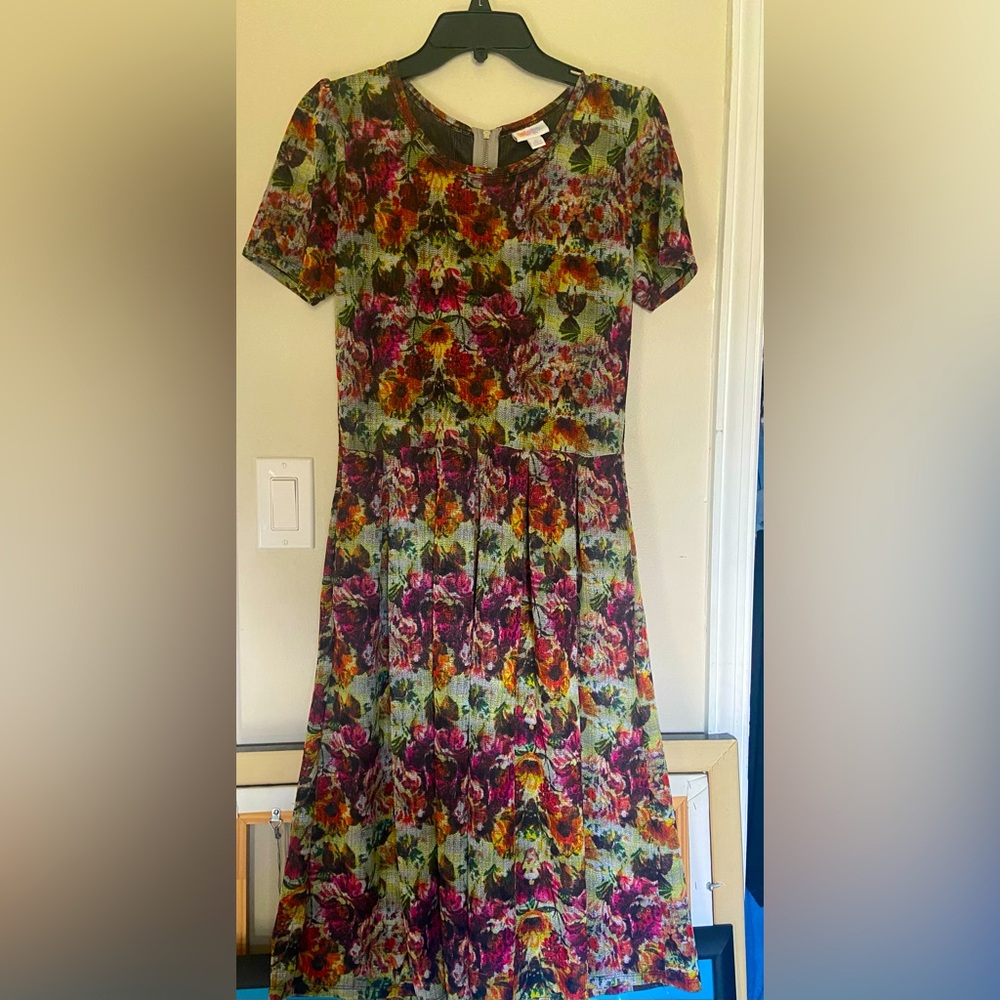 Beautiful floral and moody LuLaRoe dress!
